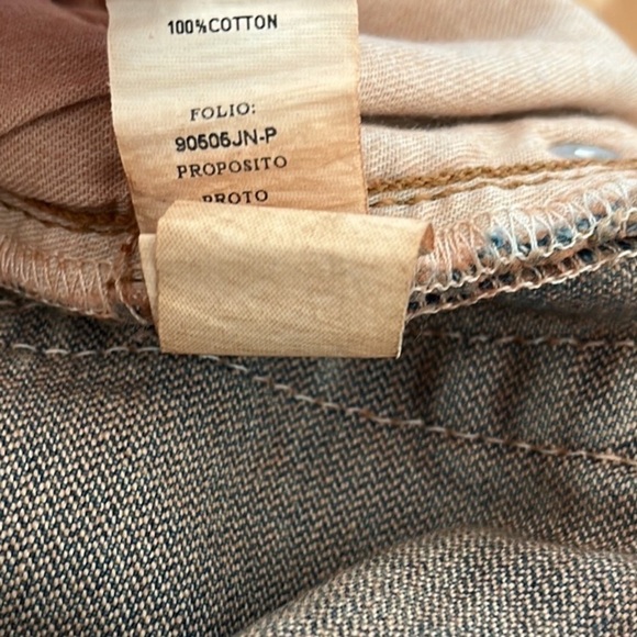 RE/DONE 70s Loose Fit Flare Jeans Size 26 Blue Acid Wash High Rise Grunge NWOT - Picture 10 of 10